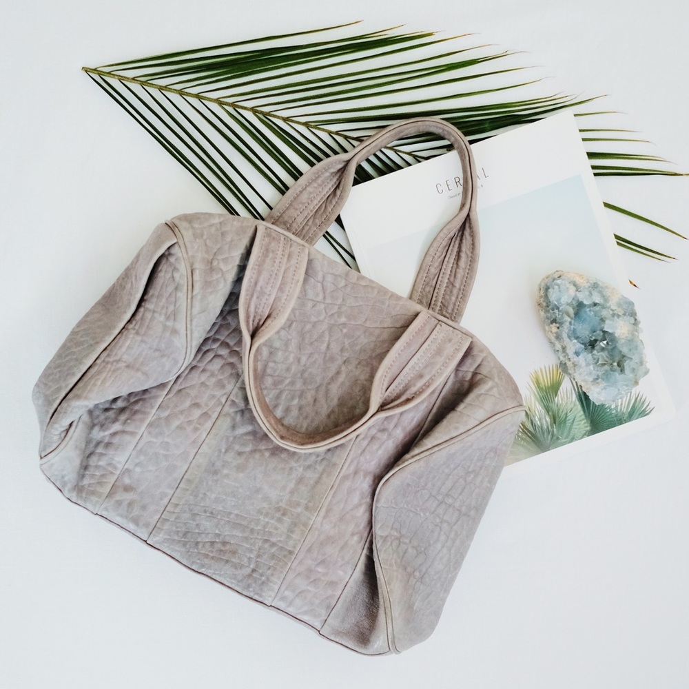 Alexander Wang Coco Rocco Studded Duffel Tote—Grey